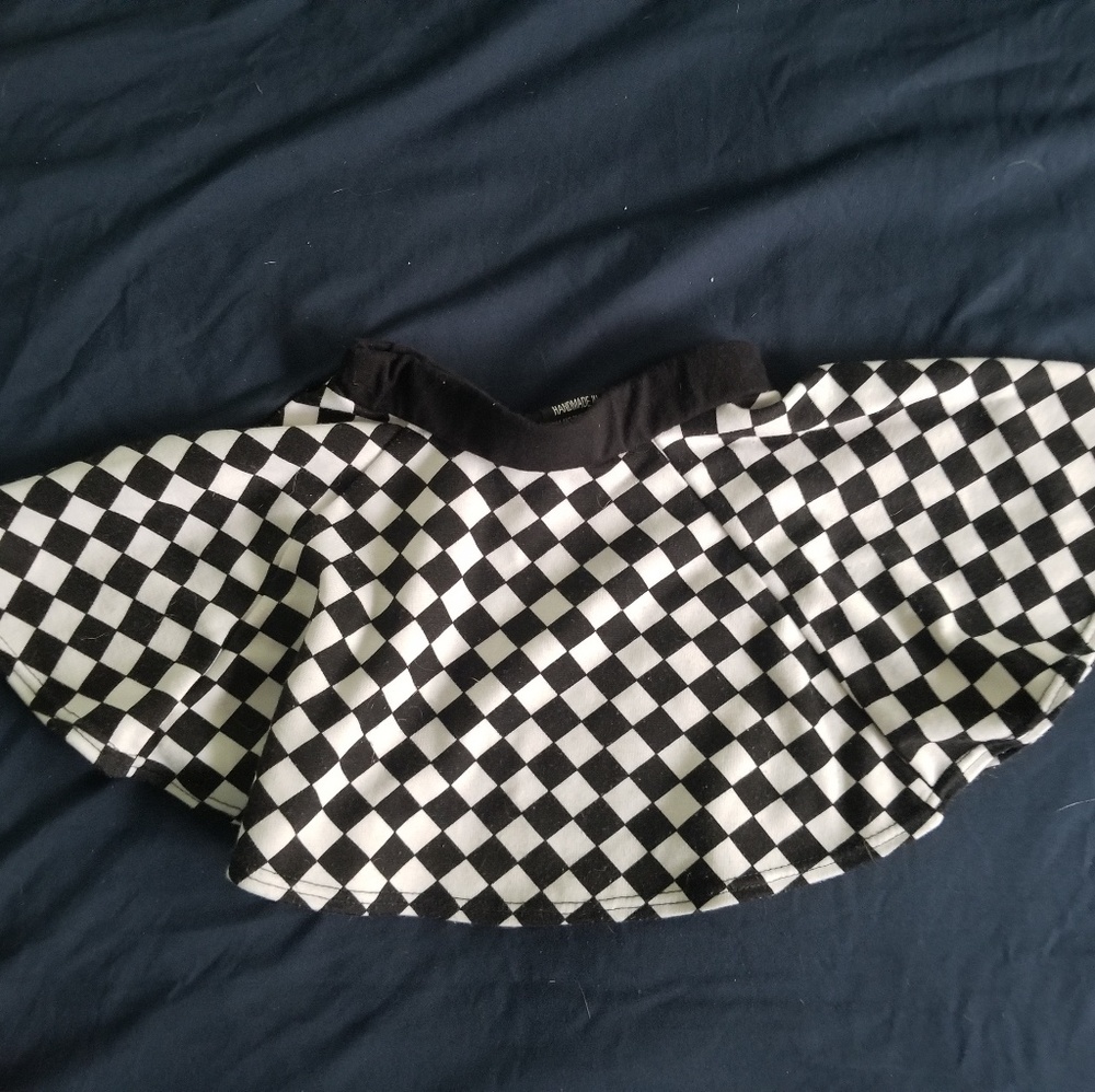 Monochrome checkerboard skirt